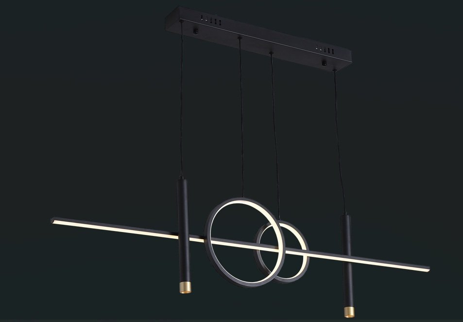 COLGANTE LED 30W 3000K 120CM NEGRO